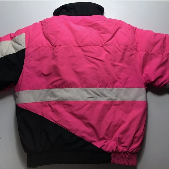 Vintage Women’s YAMAHA Ski Snowmobile Jacket Pink Rare 1990s Size Large Coat - Picture 7 of 9